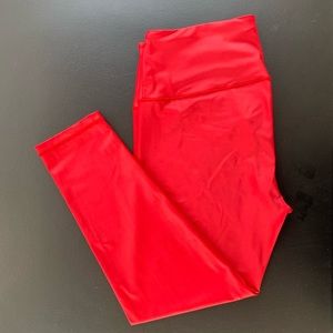 VictoriaSecret Sport Red Knockout Workout Leggings